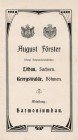 Титульная страница каталога фисгармоний 1908 года