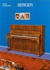 Пианино Berger мод. Чиппендейл, отделка орех, 1975 год