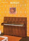 Пианино Berger модель «Модерн»  отделка орех, 1976 год