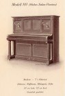 Пианино August Forster модель 101, 1910 года выпуска (фрагмент каталога 1916 года)