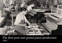 Изготовление первого рояля после войны, 1952 год